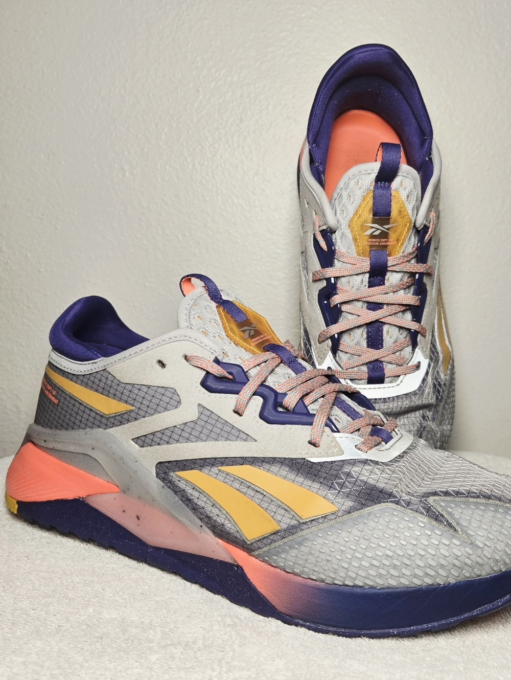 Reebok Nano X2 TR Adventure Gym Trail Running Crossfit Shoes Women 11 Silver
